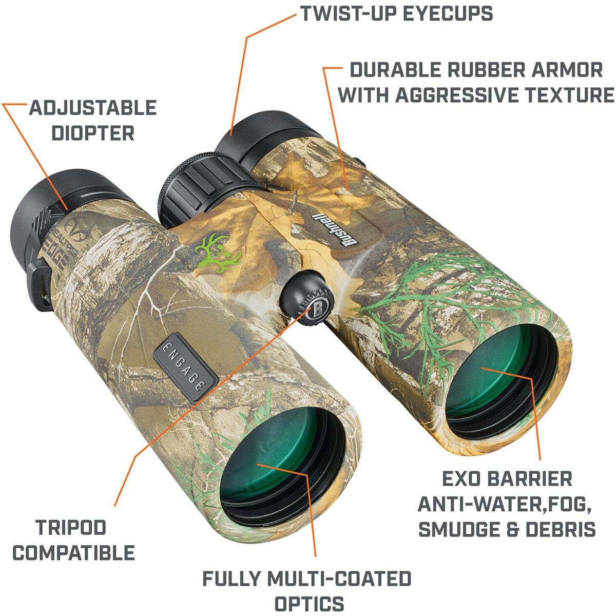 Full lifetime Ironclad Warranty provides reassurance with Bushnell Engage X binoculars