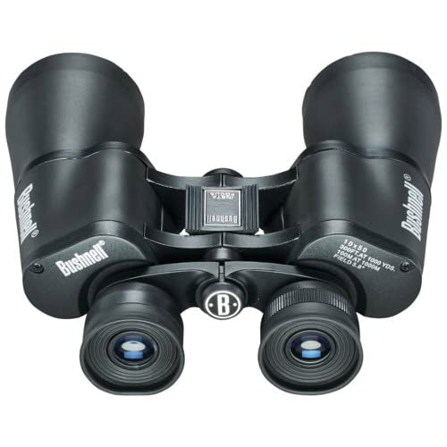 Bushnell Falcon objective lens detail highlighting 50mm lens for brighter images