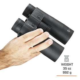 Rugged build protects Bushnell Fusion X 10x42 in rugged field use.