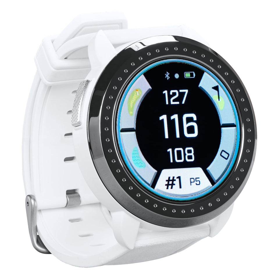 Bushnell iON Elite color screen delivers quick on-course yardages for planning.