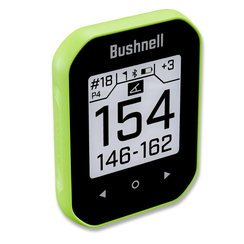 Bushnell Phantom 3 Slope handheld display shows clear yardages on the course