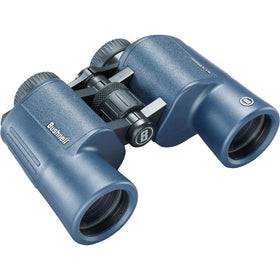 Bushnell H2O 10x42 binoculars waterproof grip designed for wet boat decks.