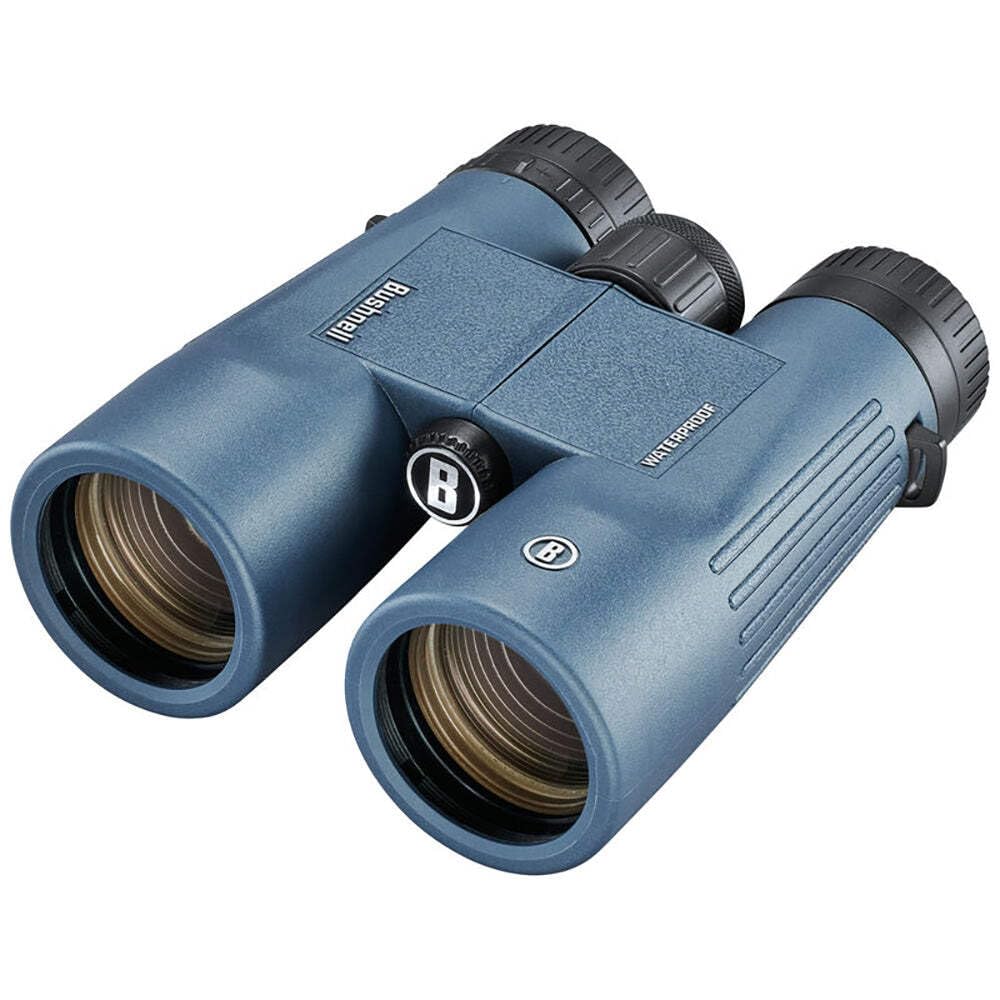 Bushnell H2O 10x42 binoculars with fogproof seals for humid or damp conditions.