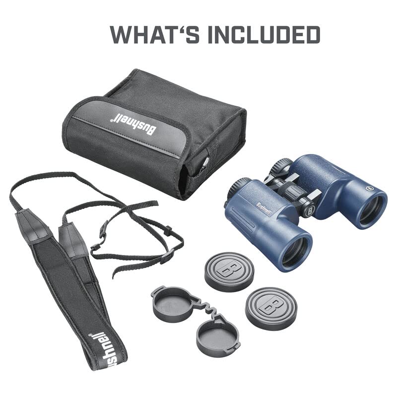 Bushnell H2O 12x42mm binoculars aluminum chassis offers durable all-day comfort