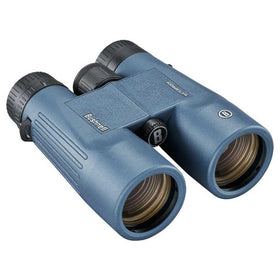 Bushnell H2O 8x42 binoculars with non-slip grip for secure field handling.