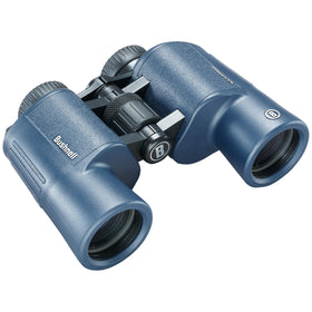 Bushnell H2O binoculars showing waterproof construction for rugged use outdoors