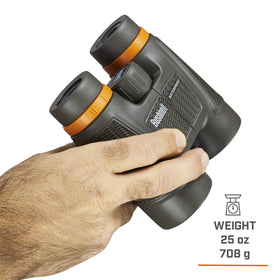 Bushnell H2O Xtreme rugged rubber grip offers secure handling in rain.