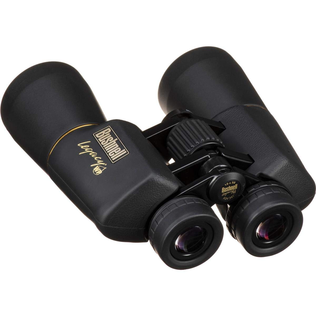 Bushnell Legacy WP 10x50 with rugged rubber armoring for a secure outdoor grip