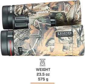 Field of view of 340 ft aids quick target detection in the field.