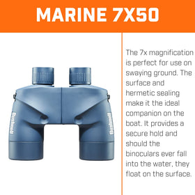 Bushnell Marine 7x50 binocu lars COAST GUARD-recommended configuration for maritime viewing