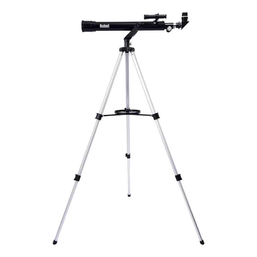 Bushnell mounted on tripod in field, providing stable observing and usability