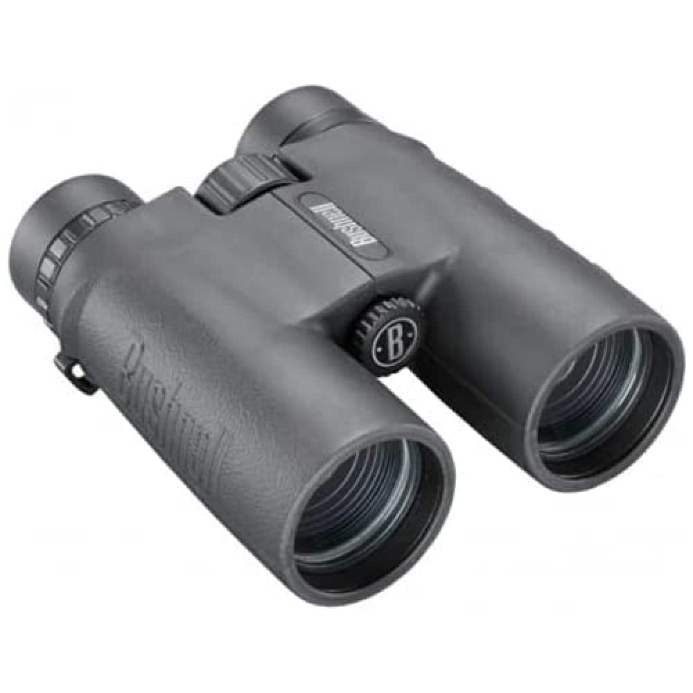 Bushnell Pacifica 10x42 binoculars in black, rugged for birdwatching and outdoor adventures.