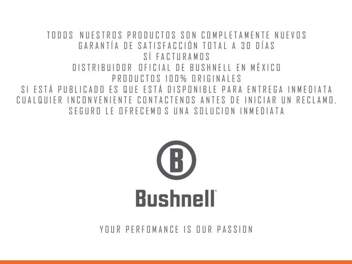Bushnell packaging and accessories layout illustrating ready-to-use convenience