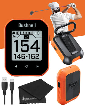 Bushnell Phantom 2 orange front view for quick on-course distance checks.