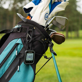 Phantom 3 belt clip and carabiner for secure carry on the course