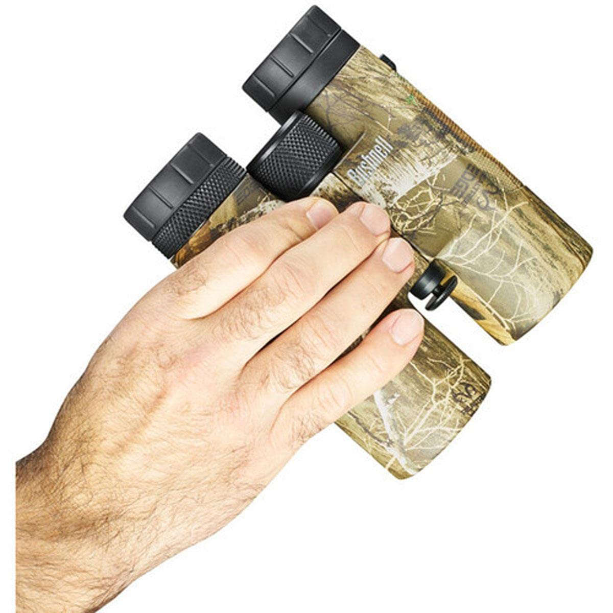 Bushnell Powerview BoneCollector camouflage-detail highlights rugged camo coating.