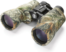 Bushnell PowerView 10x50 Instafocus binoculars with porro prisms deliver bright, crisp wildlife views.