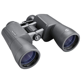 Bushnell PowerView 2 20x50 binoculars front view with durable aluminum chassis for outdoor use