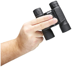 Bushnell Powerview held in hand for scale and lightweight portability benefit