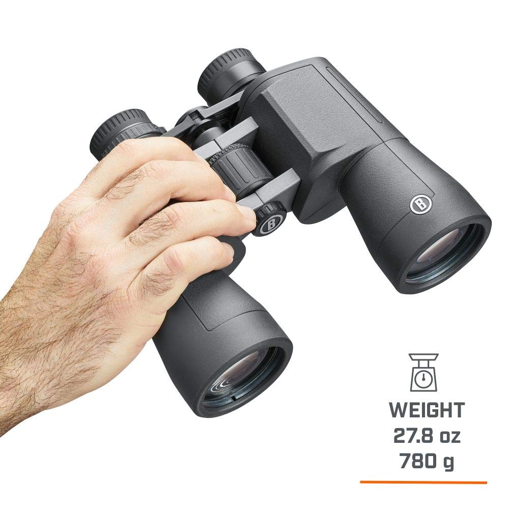Bushnell PowerView 2 objective lens detail highlighting multi-coated optics for clearer images