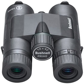 Bushnell Prime 10x42 binoculars waterproof and fogproof construction for all-weather viewing.