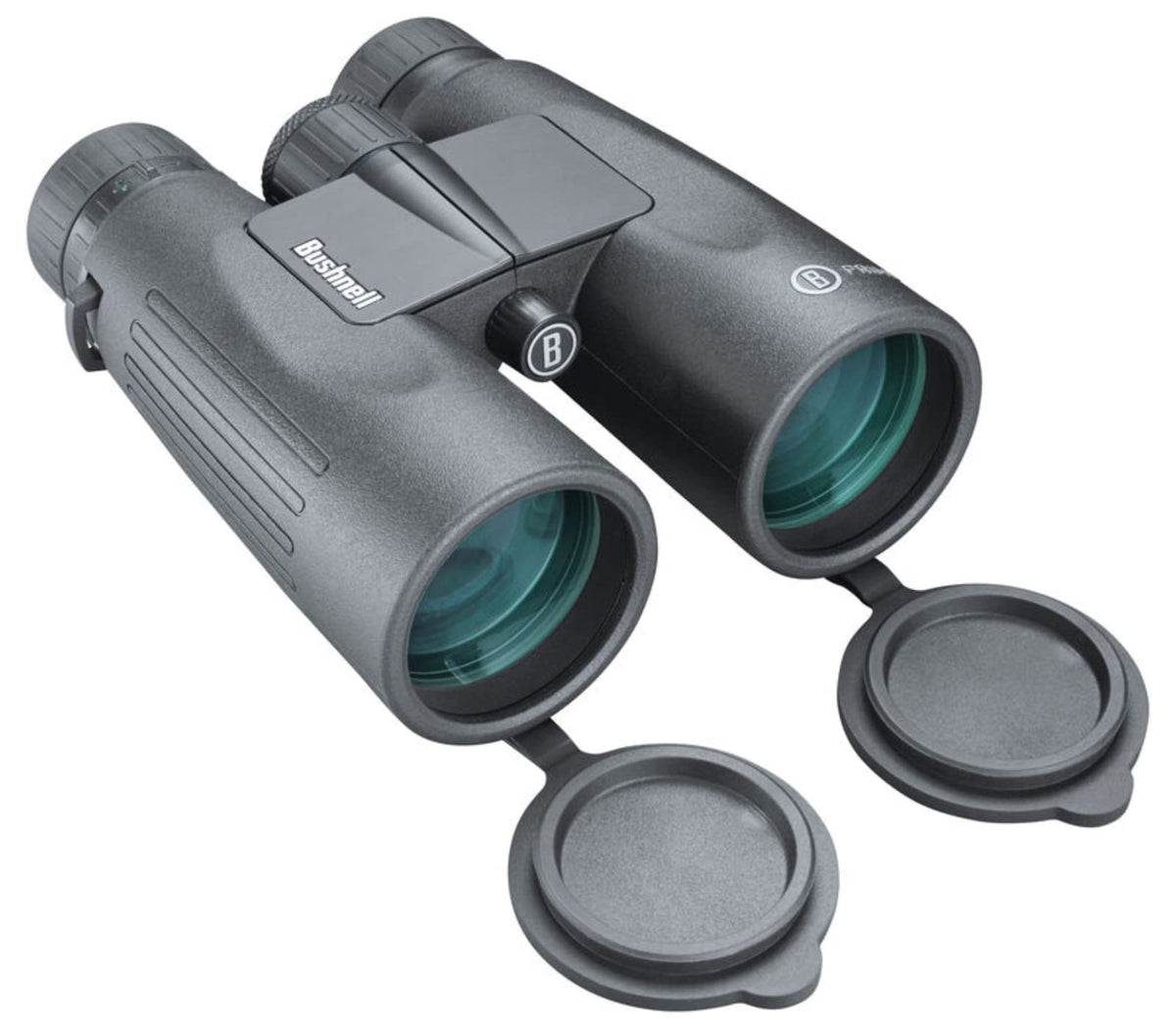 Bushnell Prime 12x50 binoculars front view for comfortable field use