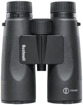 Bushnell Prime 12x50 binoculars side view showing rugged grip for outdoor adventures