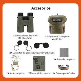 Bushnell R3 10x42 binoculars great for wildlife viewing in forests and coasts