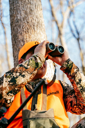 Bushnell R3 8x42 binoculars eye relief ensures comfortable extended field viewing.