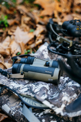 Bushnell R5 10x42 with EXO Barrier repels water and debris for clearer viewing.