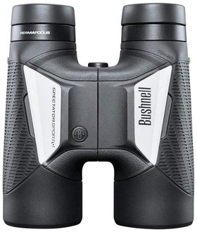 Using Bushnell Spectator Sport binoculars at a stadium for close game action.