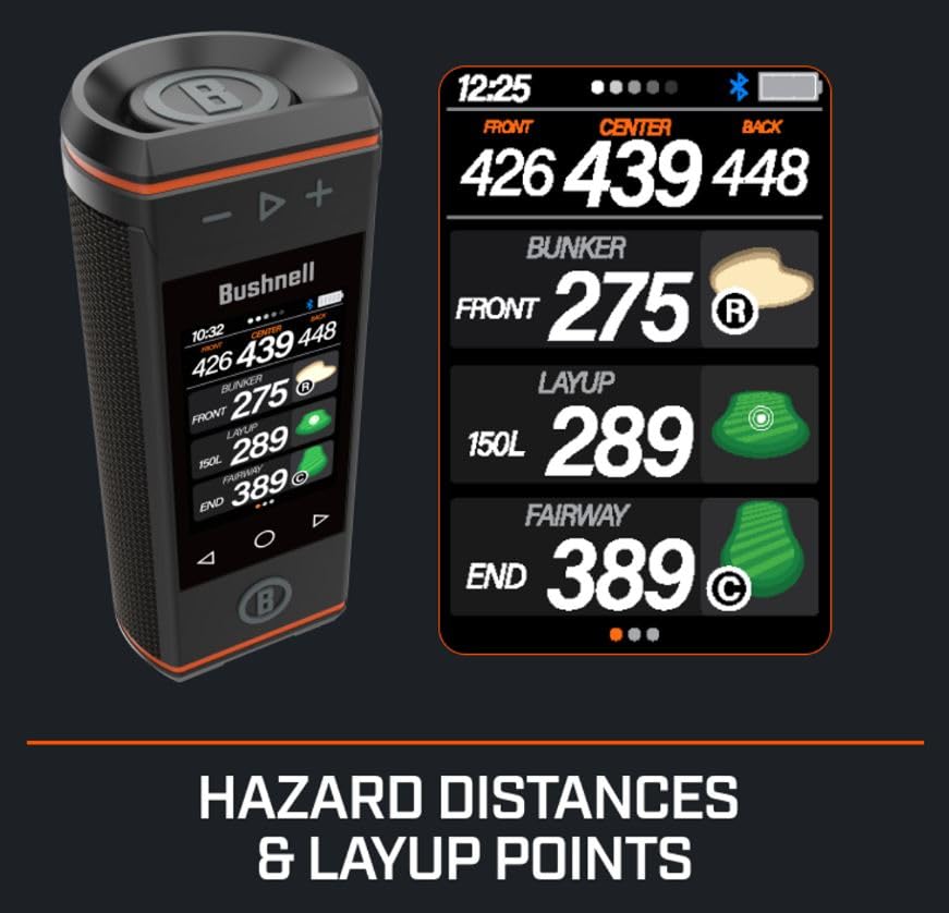 Bushnell Wingman 3.5-inch touchscreen delivers on-course GPS data with visuals
