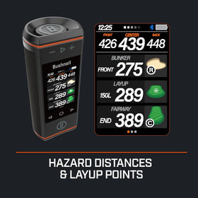 Bushnell Wingman HD back distance view for on course awareness