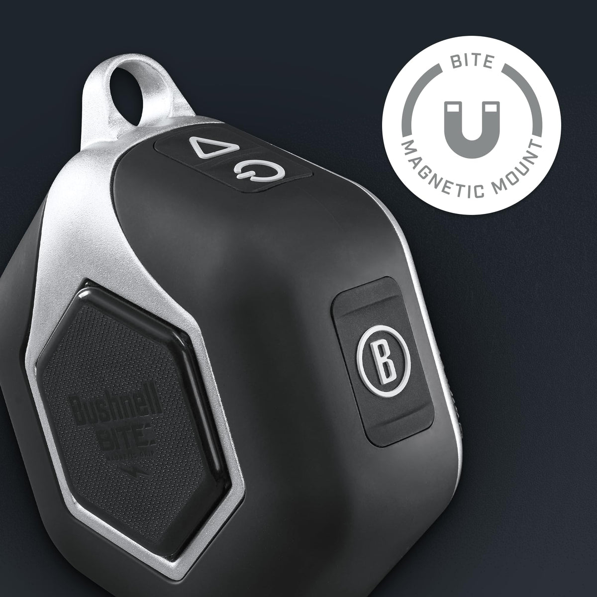 Carabiner clip enables quick attachment to your golf bag.