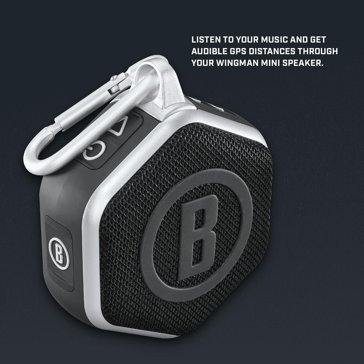 IPX7 waterproof Wingman Mini resists rain and splash near greens.