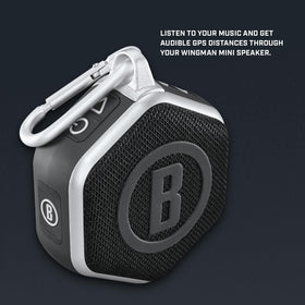 IPX7 waterproof Wingman Mini resists rain and splash near greens.