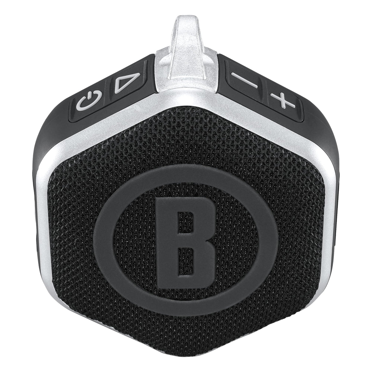 Bushnell Wingman Mini portable Bluetooth speaker with on-course audio enhancements for golfers.