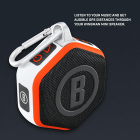 Wingman Mini waterproof IPX7 case withstands rain during rounds