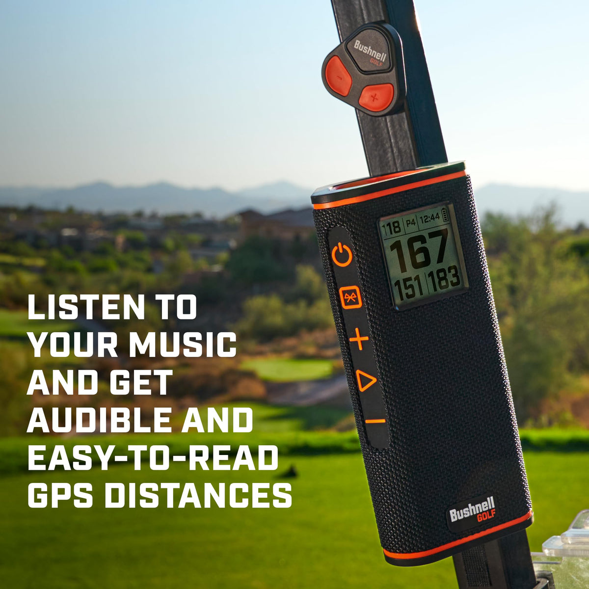 Audible distances from Wingman View guiding your next shot