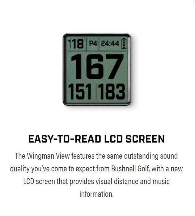 BITE magnetic cart mount keeps Wingman View secure on golf cart.