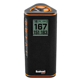 Bushnell Wingman View front display showing distance to green and track info