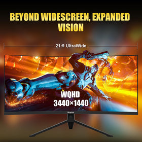 BUYRICH 1500R curvature reduces eye strain during extended sessions