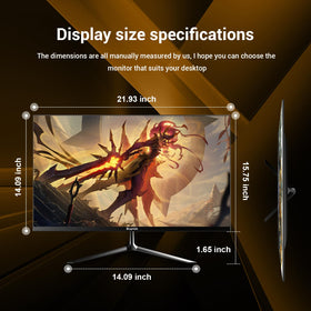 BUYRICH DisplayPort and HDMI inputs for versatile setup
