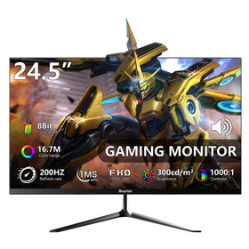 BUYRICH 24.5-inch gaming monitor front view for a sleek setup