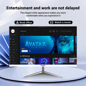 BUYRICH 24-inch monitor with ergonomic tilt for comfortable viewing sessions.