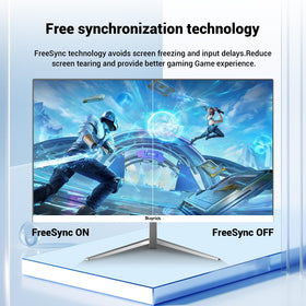 BUYRICH monitor HDR capability for vibrant media and enhanced contrast.
