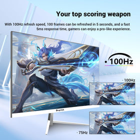 BUYRICH monitor rear ports (HDMI/DP) enabling quick connectivity and versatility.