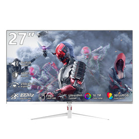 BUYRICH 27-inch monitor front view with frameless design for a clean desk
