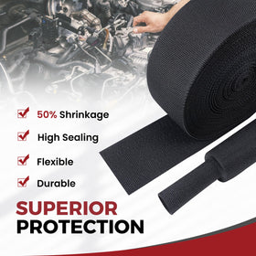 BuyUneed installed in an engine bay protecting automotive wiring from heat and wear