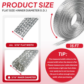 Flat metal mesh shield for durable ground straps and protection